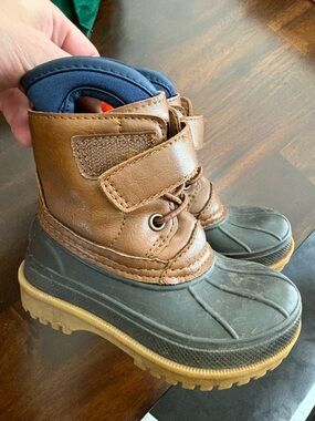 Infant 6M SPERRY Brown & Black Waterproof Winter Boots